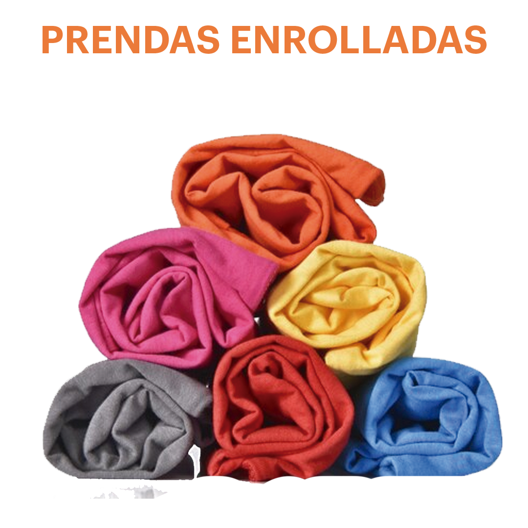 prendas enrolladas